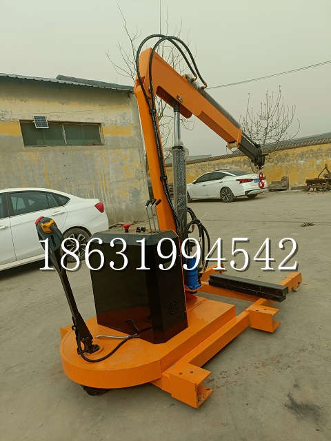 康保县自卸车厢随车吊 自制轮式四不像起重机 四驱平板吊 5吨 贵盛